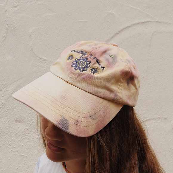 🦋 Tie Dye “Running 4 Ranch” Summer OS Cap Hat - Picture 1 of 13